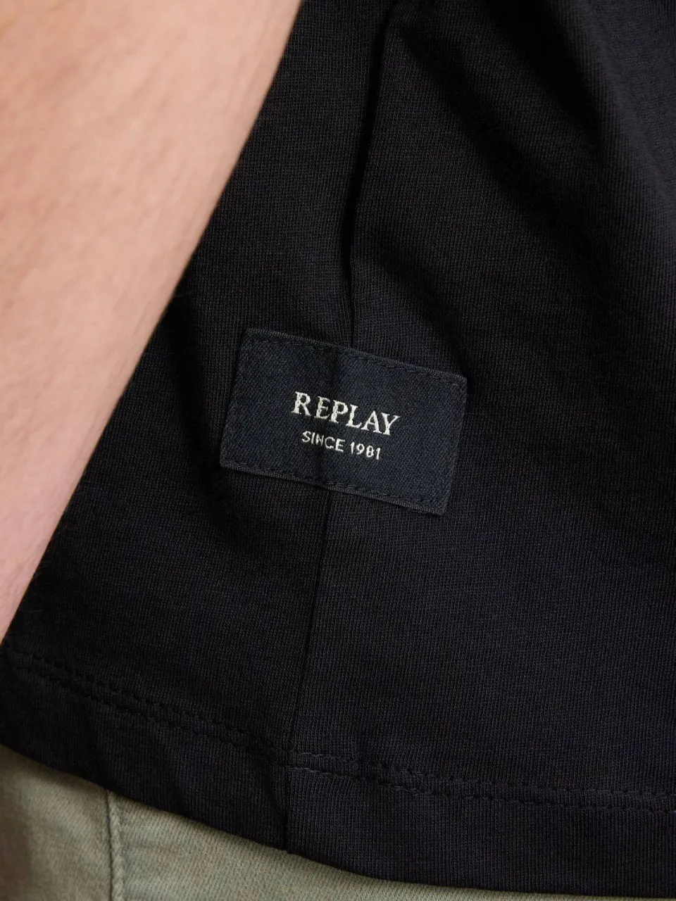 Replay regular fit t-shirt black, foto 5