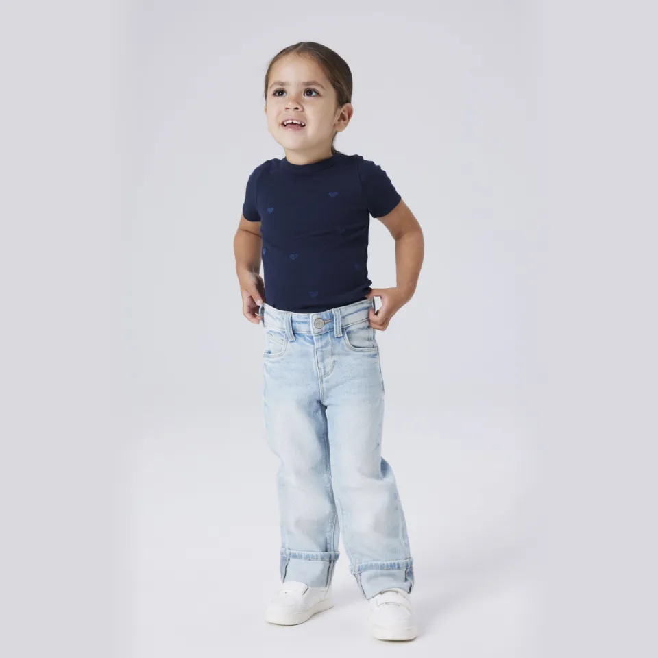 NAME IT MINI straight leg jeans light blue denim