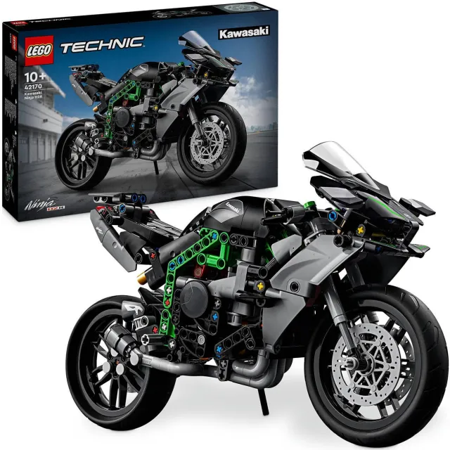 Lego Technic Kawasaki Ninja H2R motor Speelgoed Bouwpakket voor Kinderen en Tieners 42170 kawasaki ninja h2r motor 42170, foto 2