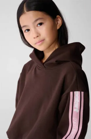 Shoeby hoodie - donkerbruin/roze, foto 4