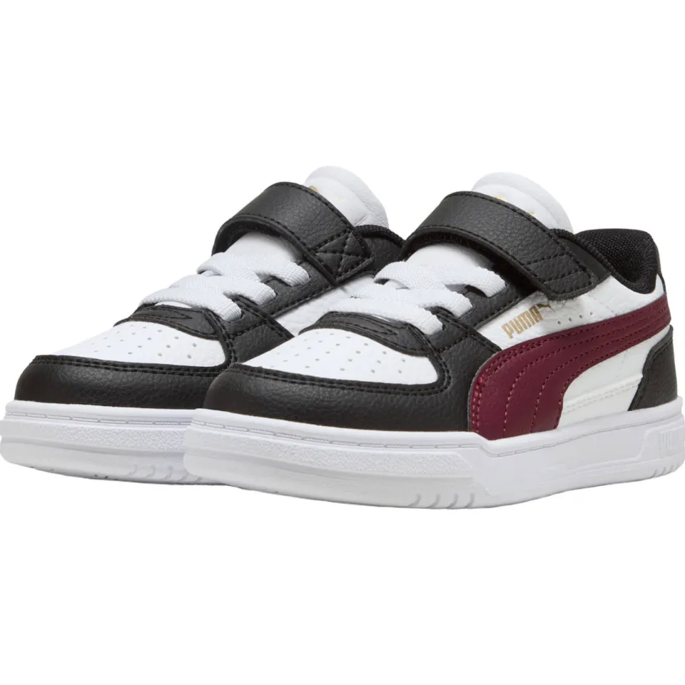 Puma Caven III lage sneaker zwart wit bordeaux, foto 3