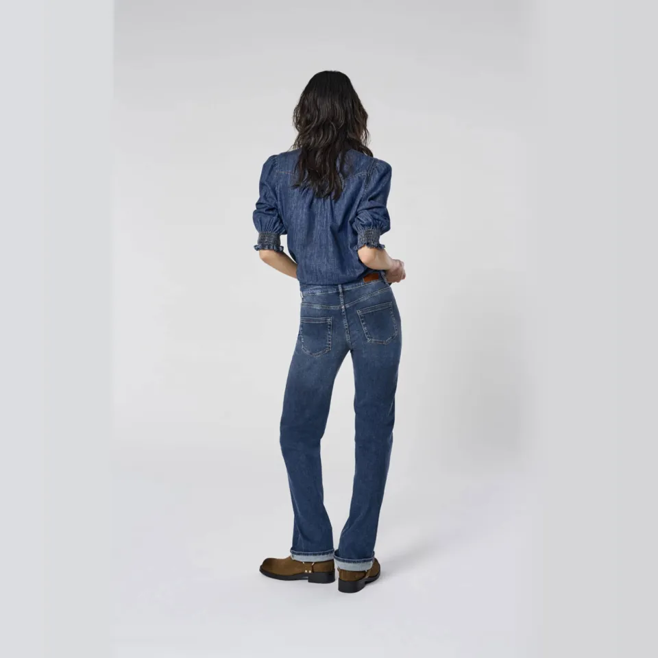 Only straight leg jeans ONLBLUSH dark blue denim, foto 3
