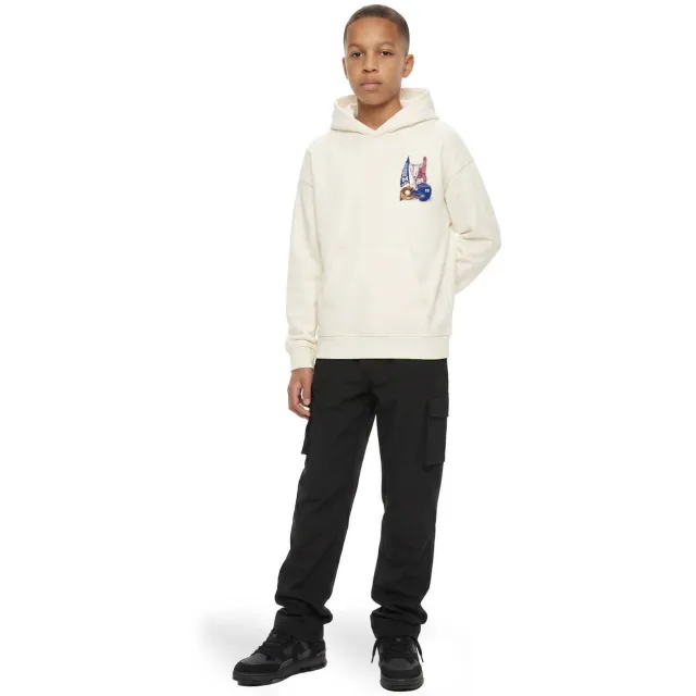 Malelions sweater met backprint - ecru