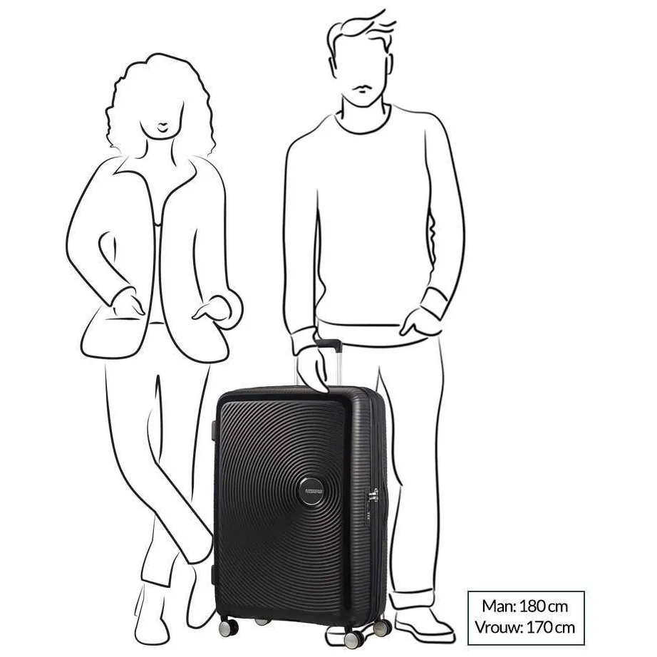 American Tourister Soundbox spinner koffer geel, foto 4