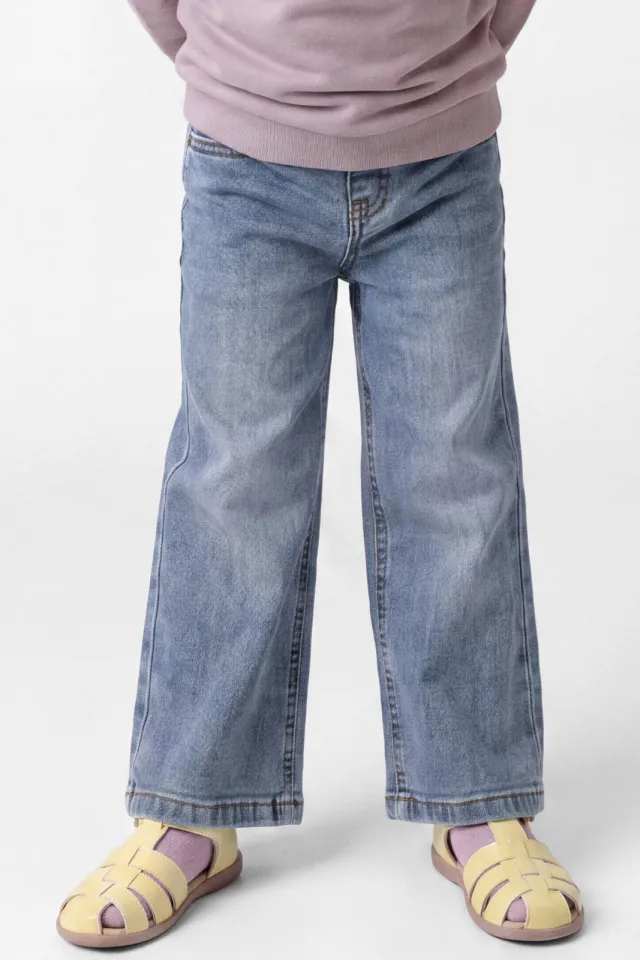 NAME IT MINI NMFROSE wide leg jeans medium blue denim, foto 4