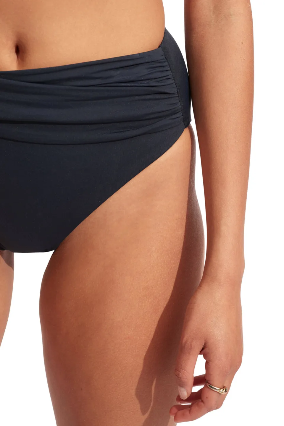Seafolly Collective high waist bikinibroekje donkerblauw blauw, foto 5
