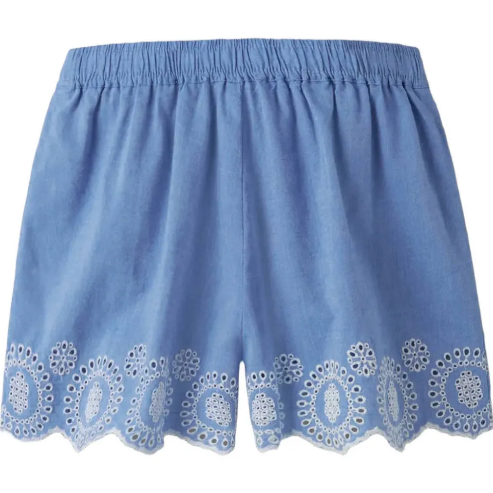 NAME IT korte broek met broderie blauw, foto 3