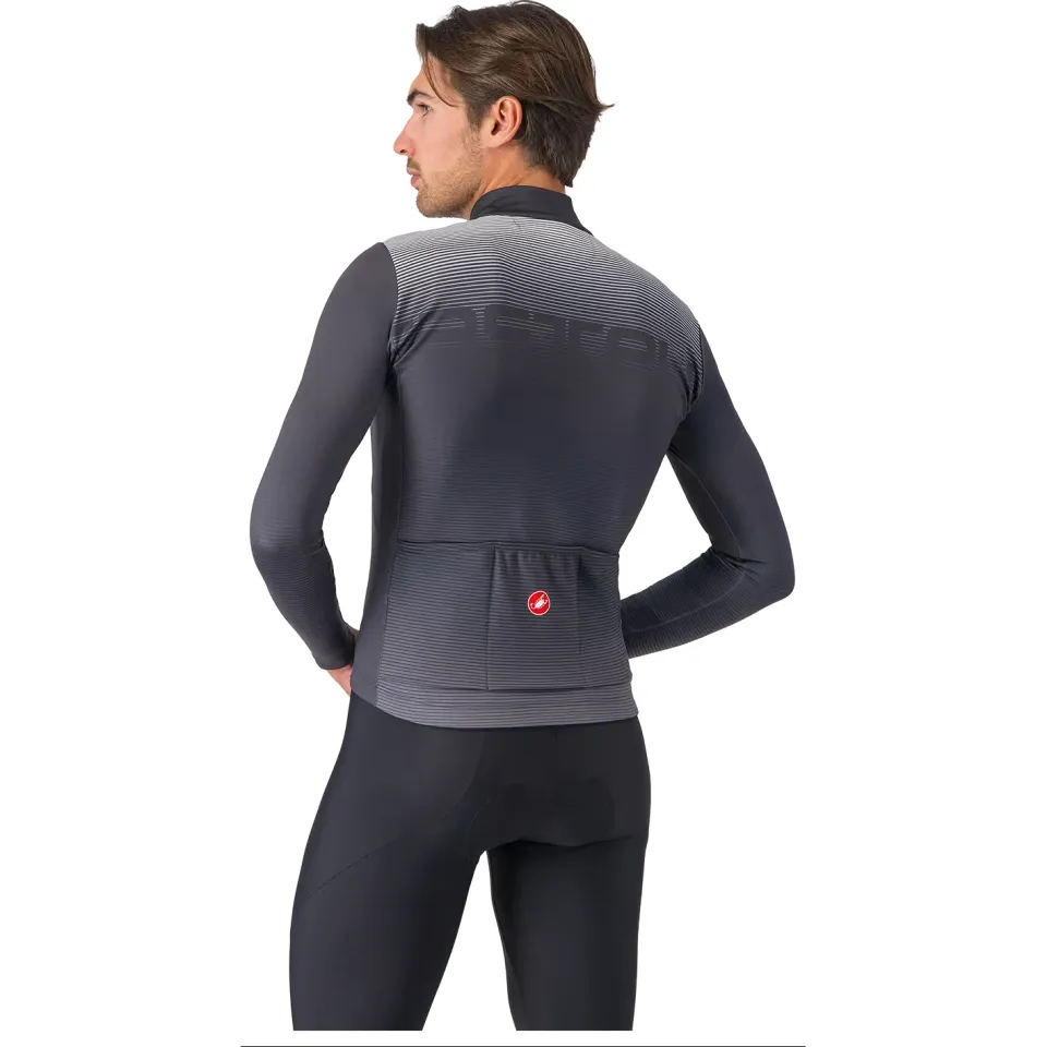 Castelli Apice Thermal fietsshirt lange mouwen grijs, foto 2