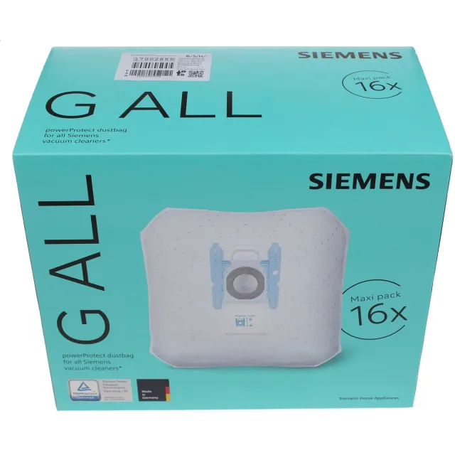 Siemens Power Protect stofzakken 16 stuks Wit