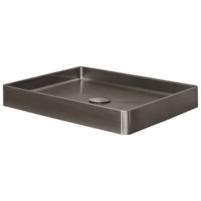 Dekker Waskom Lanesto Vanity 47x32x8 cm Gunmetal (excl kraan incl waste)