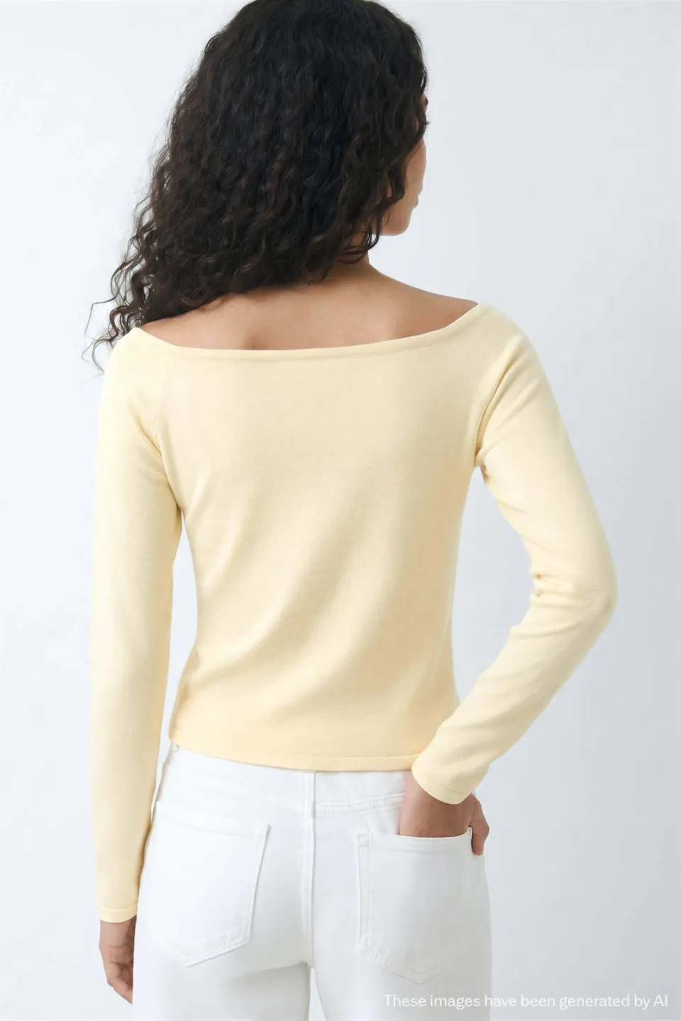 Mango Teen gebreide top met smockwerk lichtgeel, foto 4
