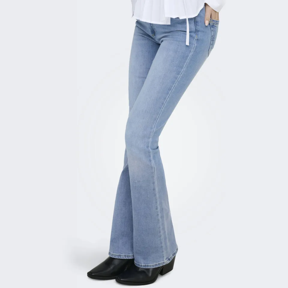 Only flared jeans ONLBLUSH light blue denim, foto 5