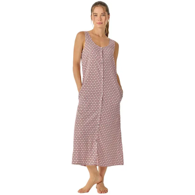 J&J Brothers JJB38 nachthemd mouwloos rood