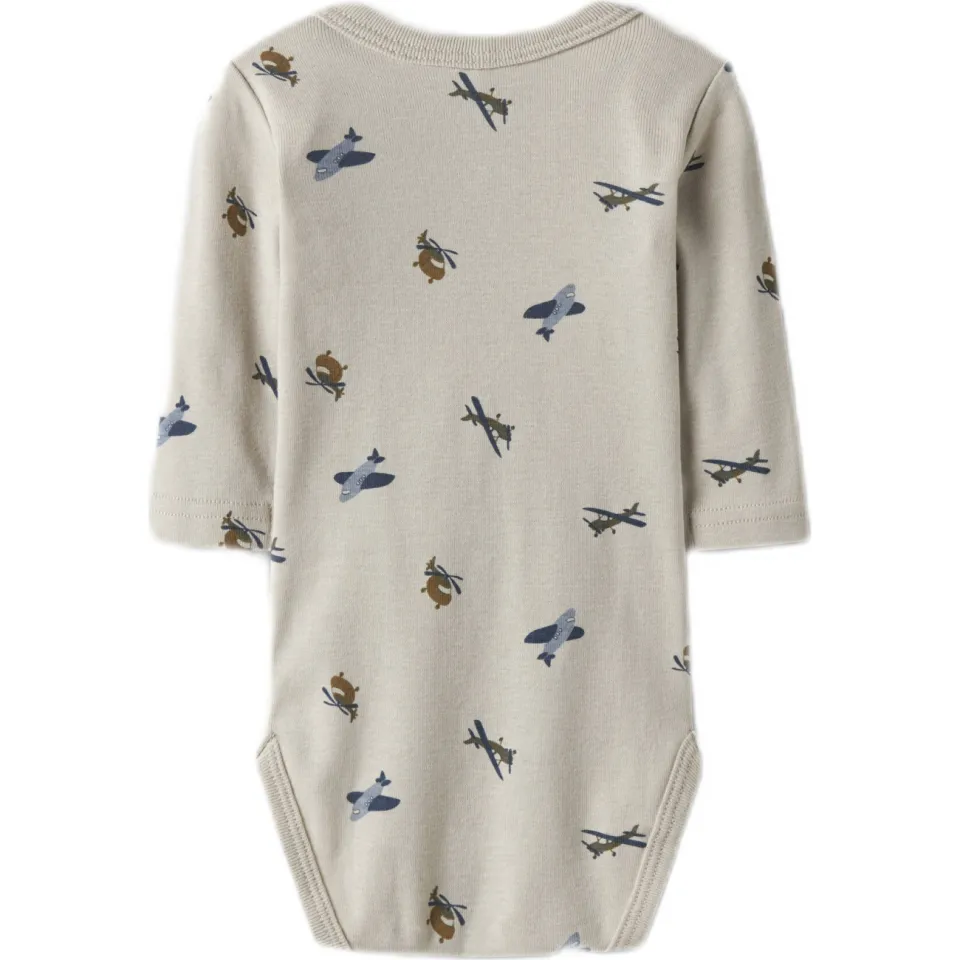 NAME IT BABY romper - bNBMBODY beige/grijs/blauw (set van 3), foto 5