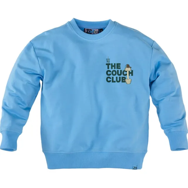 Z8 kids sweater Meyer met backprint blauw