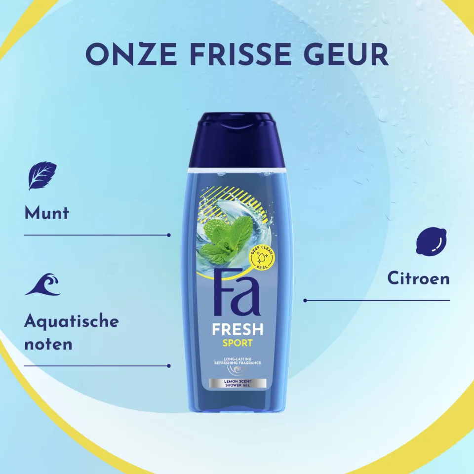 Fa Sport douchegel 6 x 250 ml, foto 3