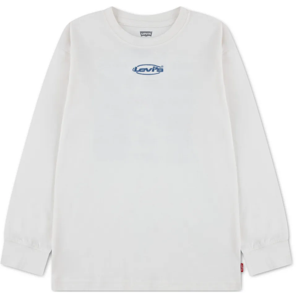Levi's Kids longsleeve met backprint wit, foto 3
