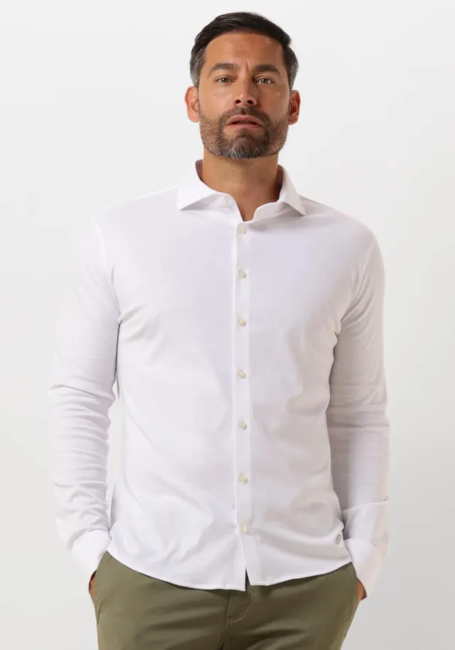 Desoto Modern Fit Jersey overhemd wit