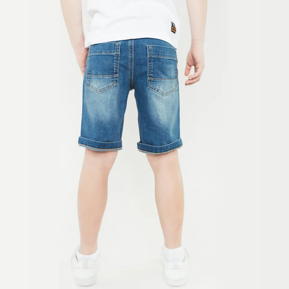 TYGO & vito Quinn denimshort medium blue, foto 4