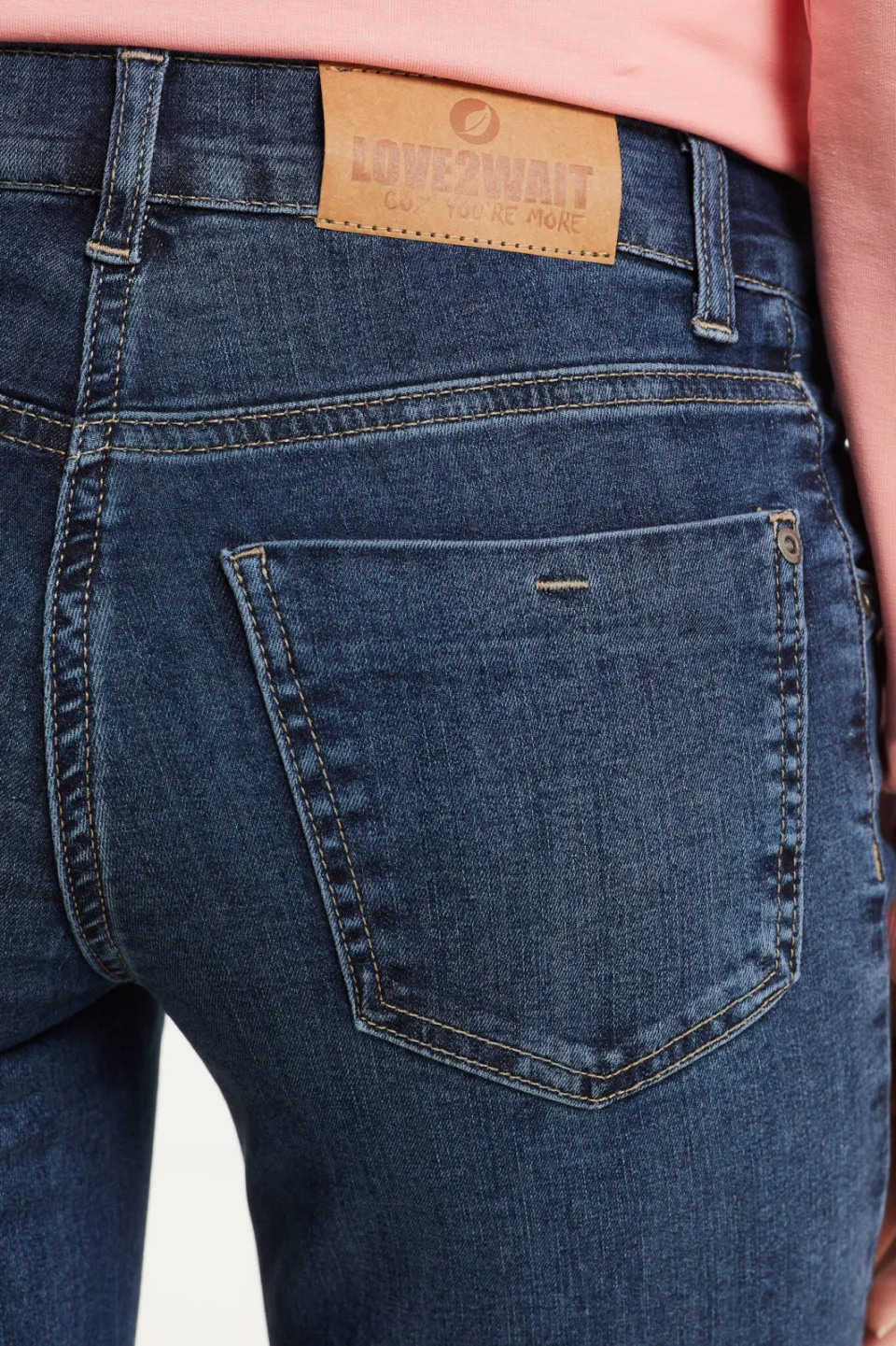 LOVE2WAIT flared zwangerschapsjeans Judy blauw, foto 4
