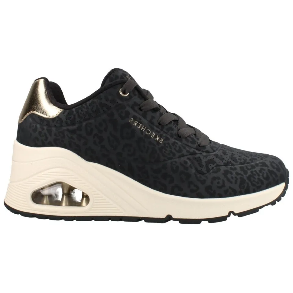 Skechers Uno Wedge Safari Daze Sneakers Jongens Zwart, foto 2