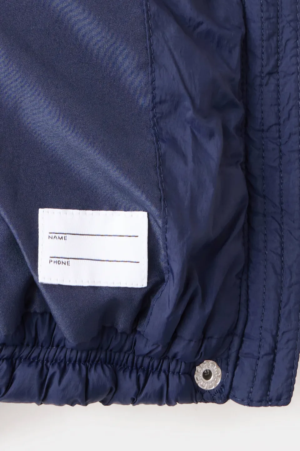 Mango gewatteerde winterjas marineblauw met capuchon, foto 6