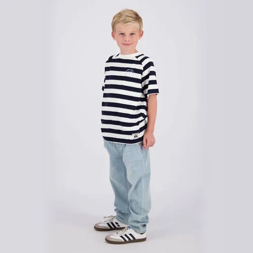 Vingino gestreept T-shirt donkerblauw donkerblauw/wit, foto 3