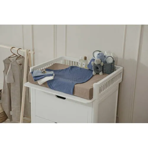 Meyco pre-washed hydrofiele swaddle blauw set van 2, foto 5