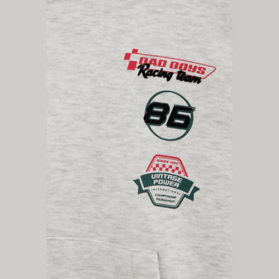 WE Fashion Bad Boys sweater met backprint - lichtgrijs, foto 7