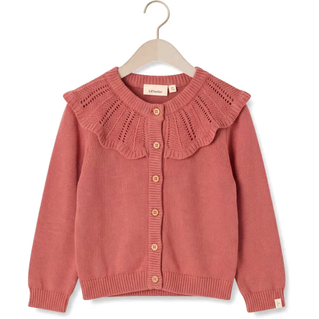 Lil' Atelier Meisjes Truien & Vesten Nmfnoda Ls Knit Card Lil - Roze