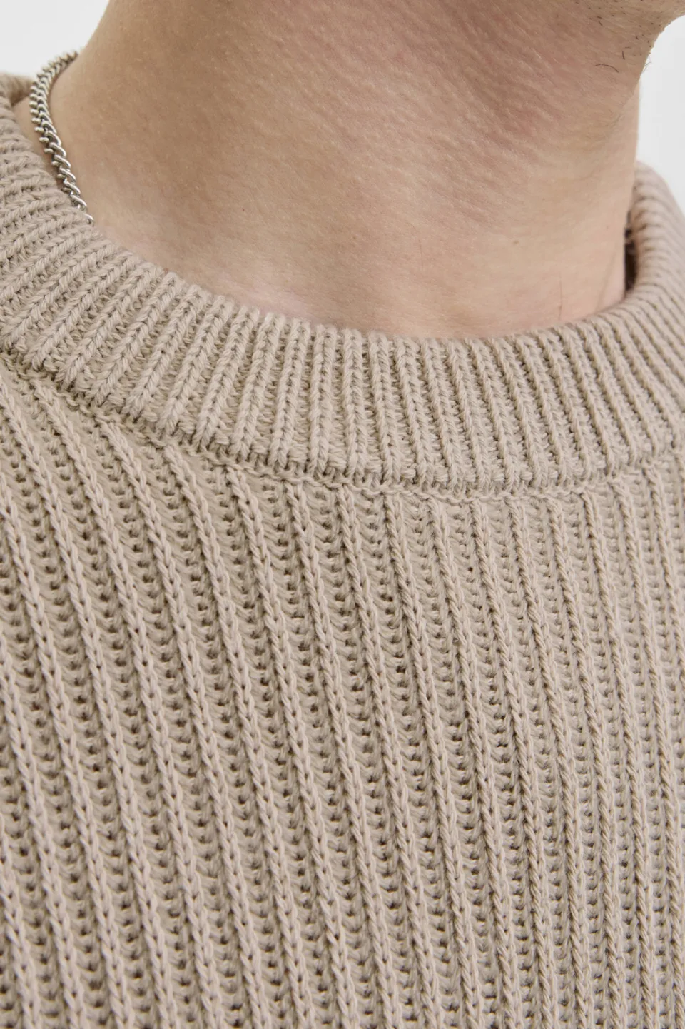 Jack & Jones ESSENTIALS regular fit gebreide trui - moonbeam, foto 6