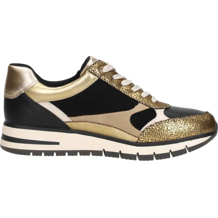 Marco Tozzi lage sneakers goud Goudkleur