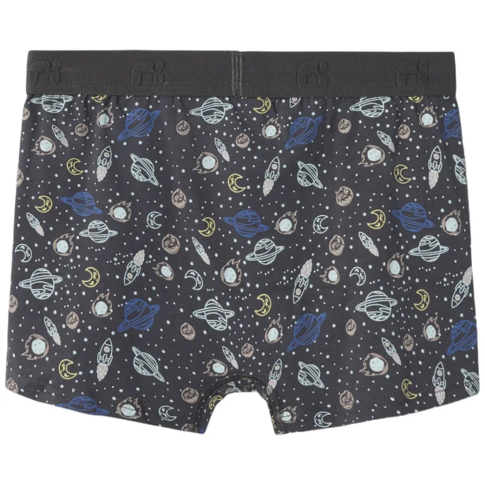 NAME IT boxershorts Iron Space 3-pack donkergrijs/blauw, foto 3