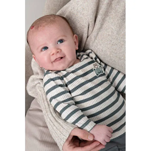 Feetje Beep Beep longsleeve zeegroen/ecru, foto 4