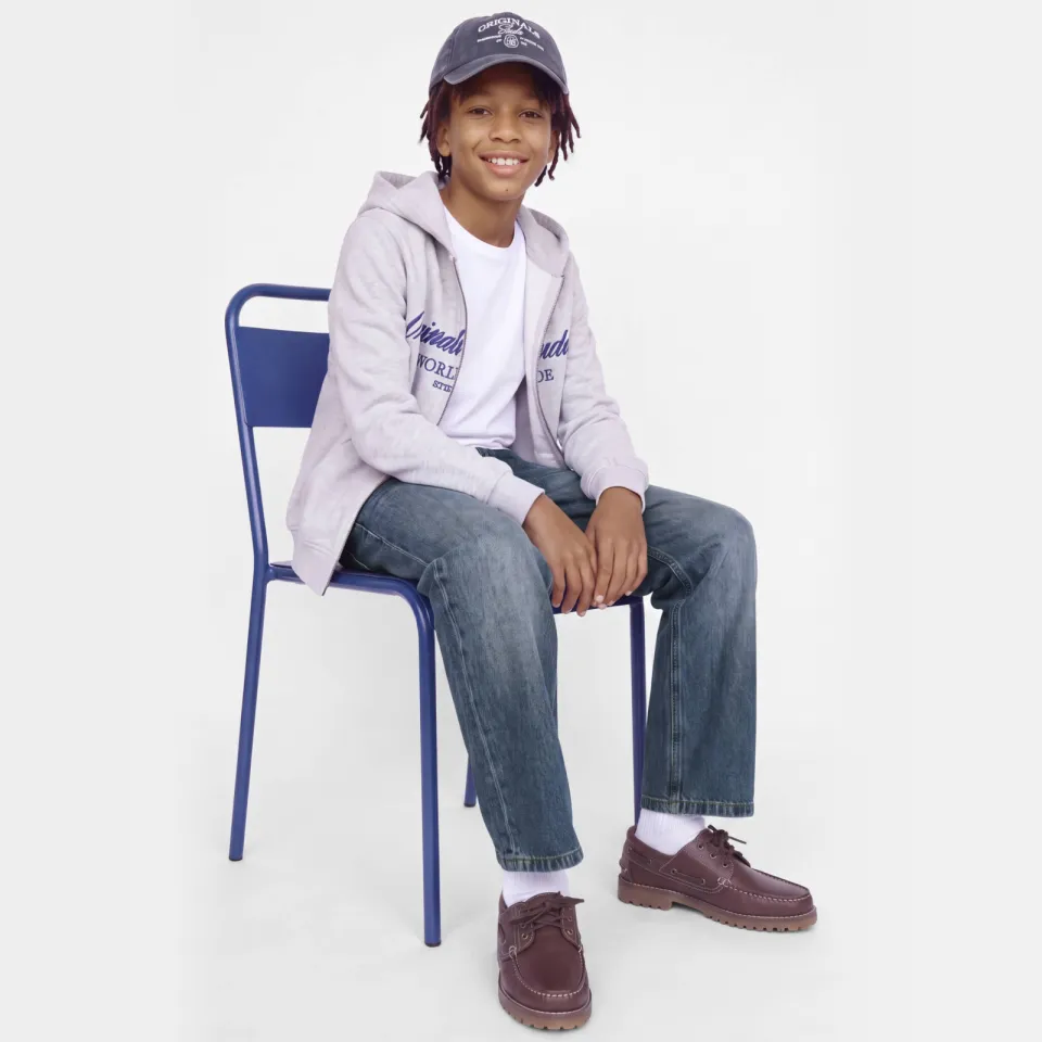 Jack & Jones JUNIOR baggy jeans JJIALEX JJCREW - blue denim