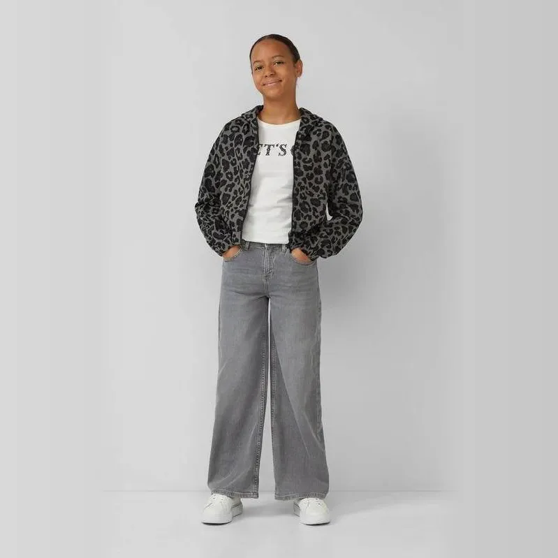 s.Oliver high waist wide leg jeans grey denim