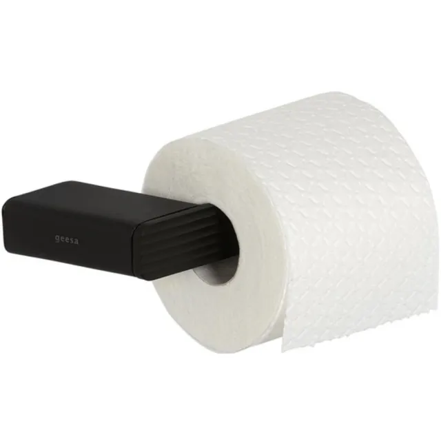 Geesa Shift toiletrolhouder zonder klep zwart