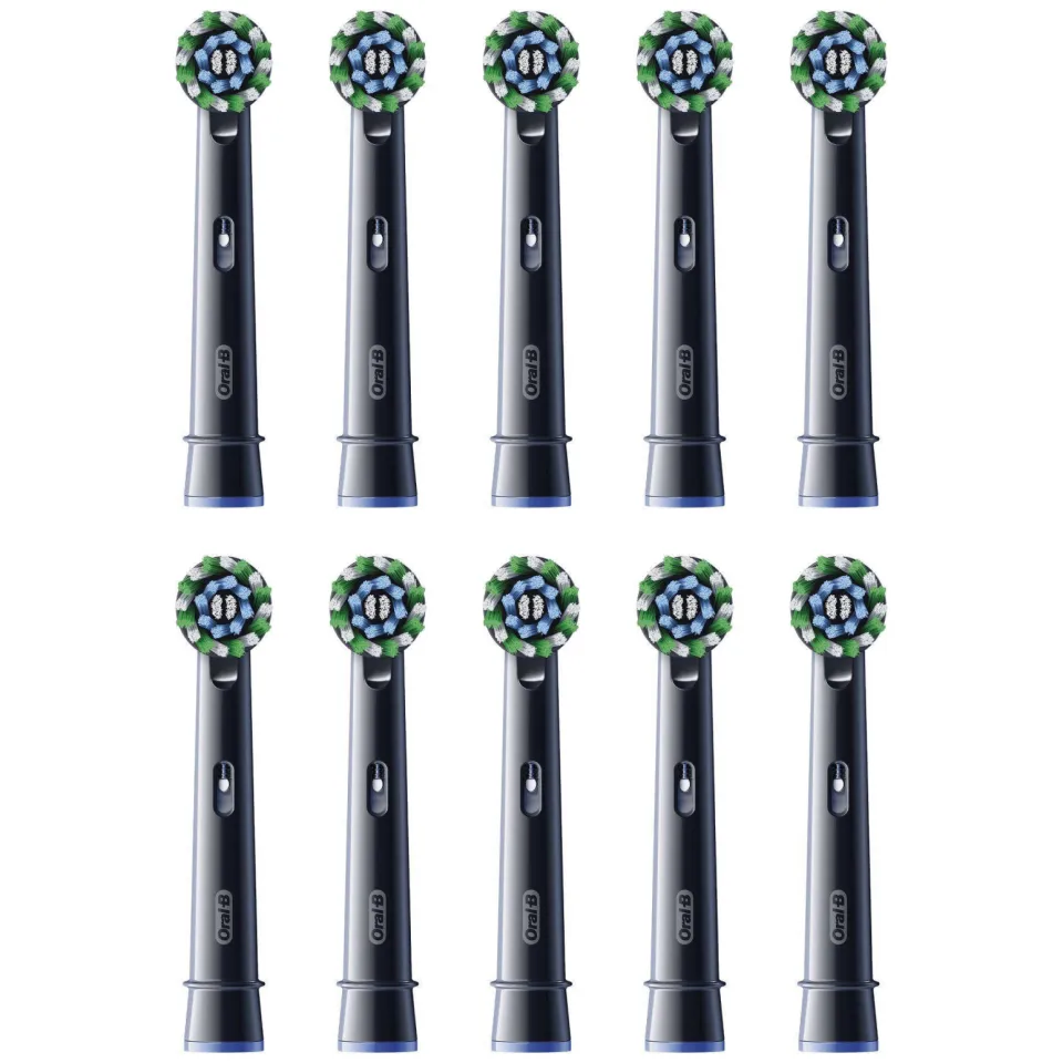 Oral-B Pro Cross Action opzetborstels - zwart - 10 stuks