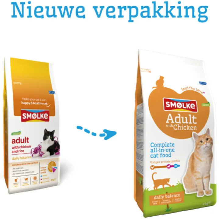 Smolke Adult kattenvoer kip, foto 3