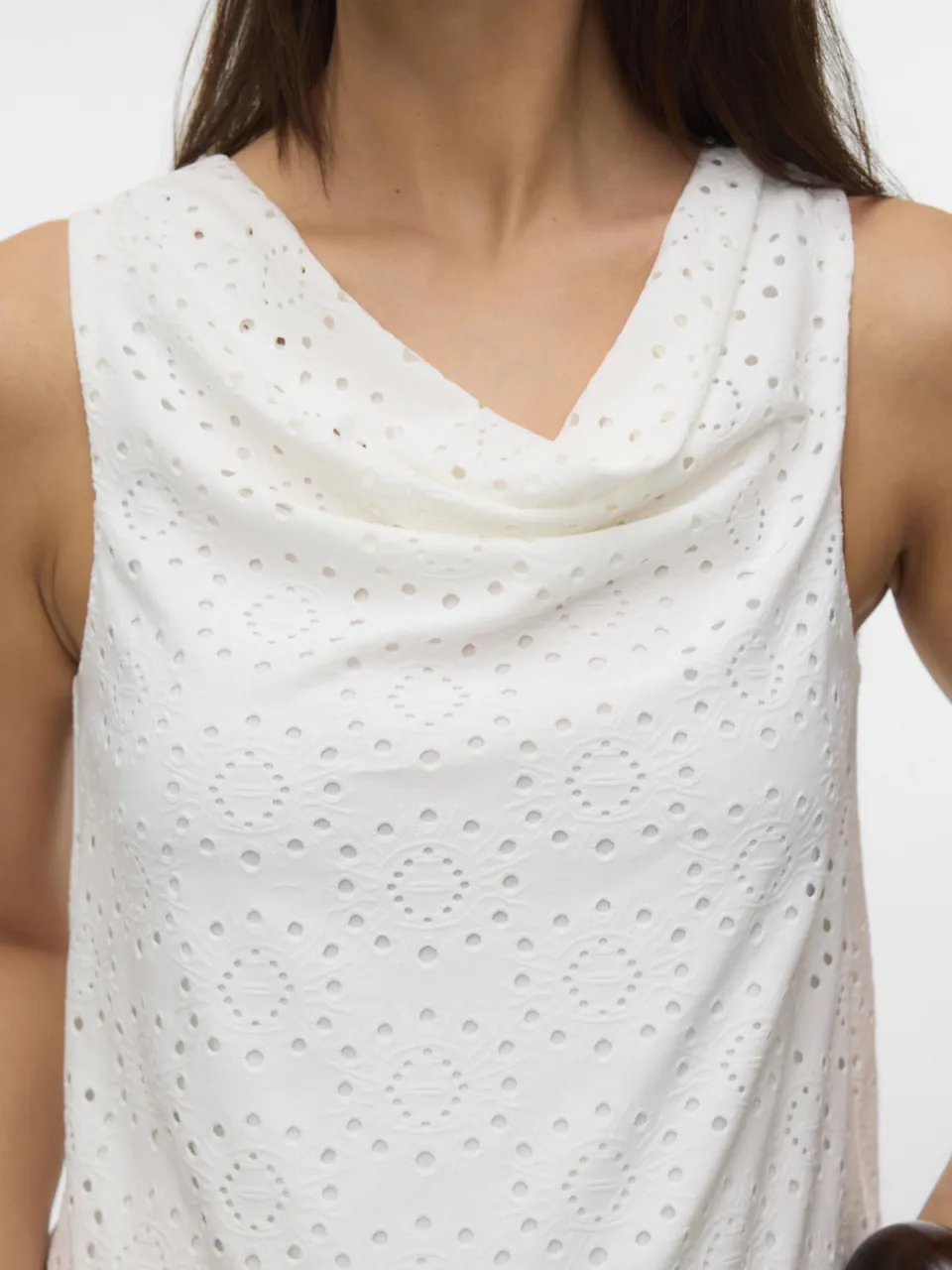 Vero Moda maternity zwangerschaps top ajour wit, foto 5