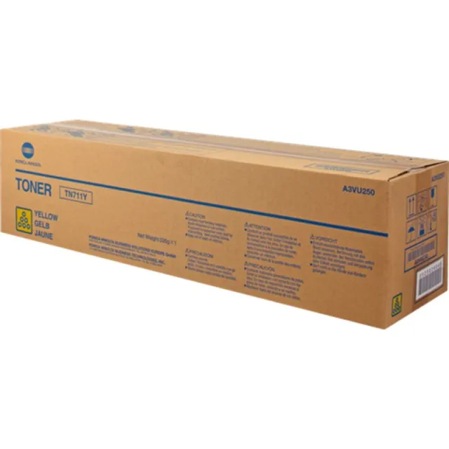 Konica-Minolta Konica Minolta A3VU250 (TN-711Y) Toner Geel