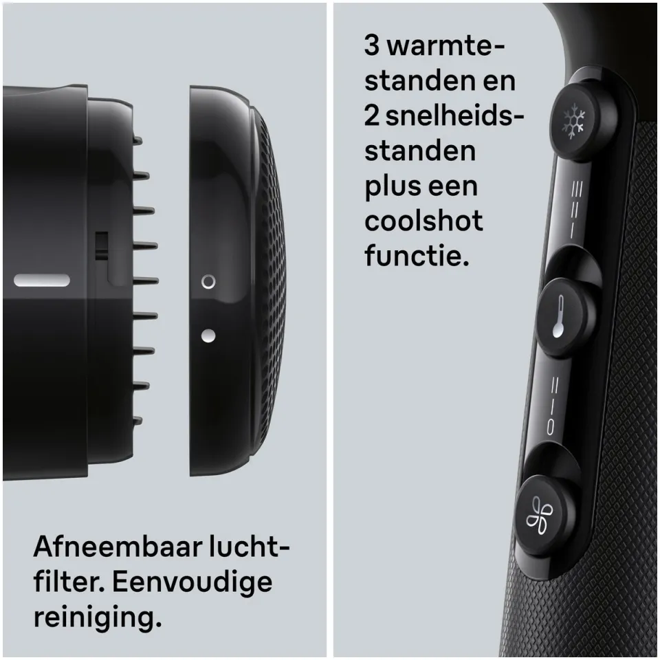 Braun HD2.15 föhn zwart, foto 3