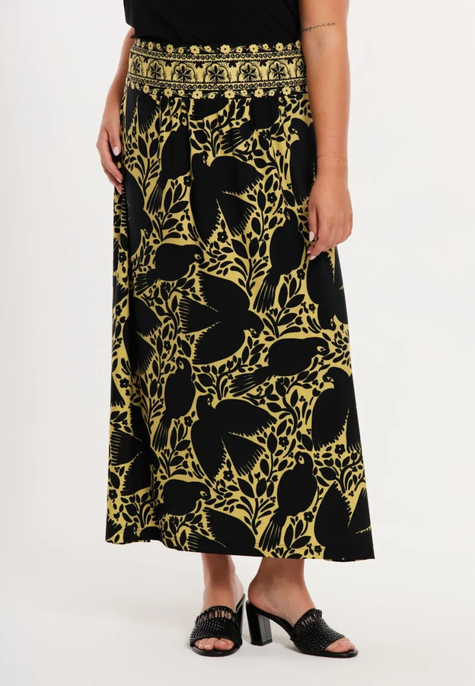 Yoek Dolce midi rok zwart, foto 5