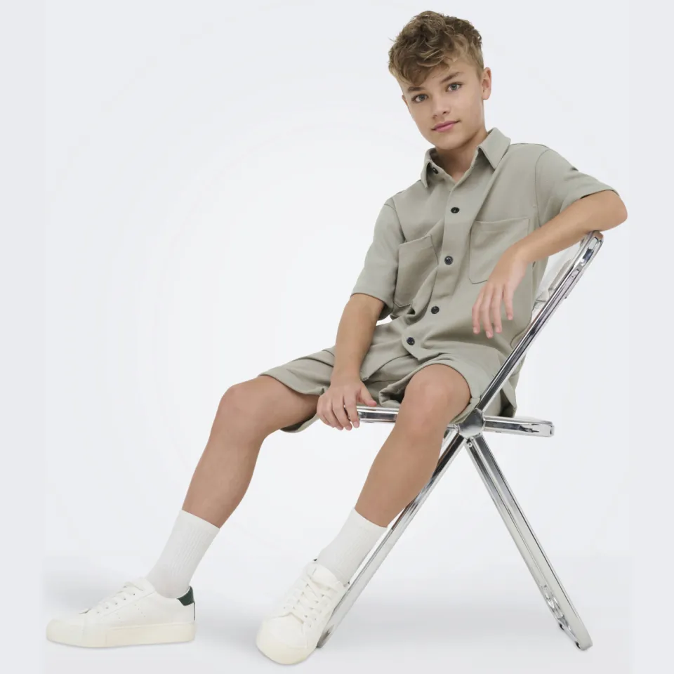Only & Sons JUNIOR overhemd kaki