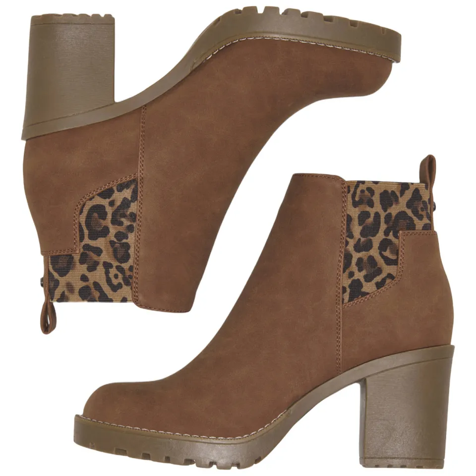 Only Onlbarbara Noos chelsea boots met blokhak - cognac/panter, foto 2