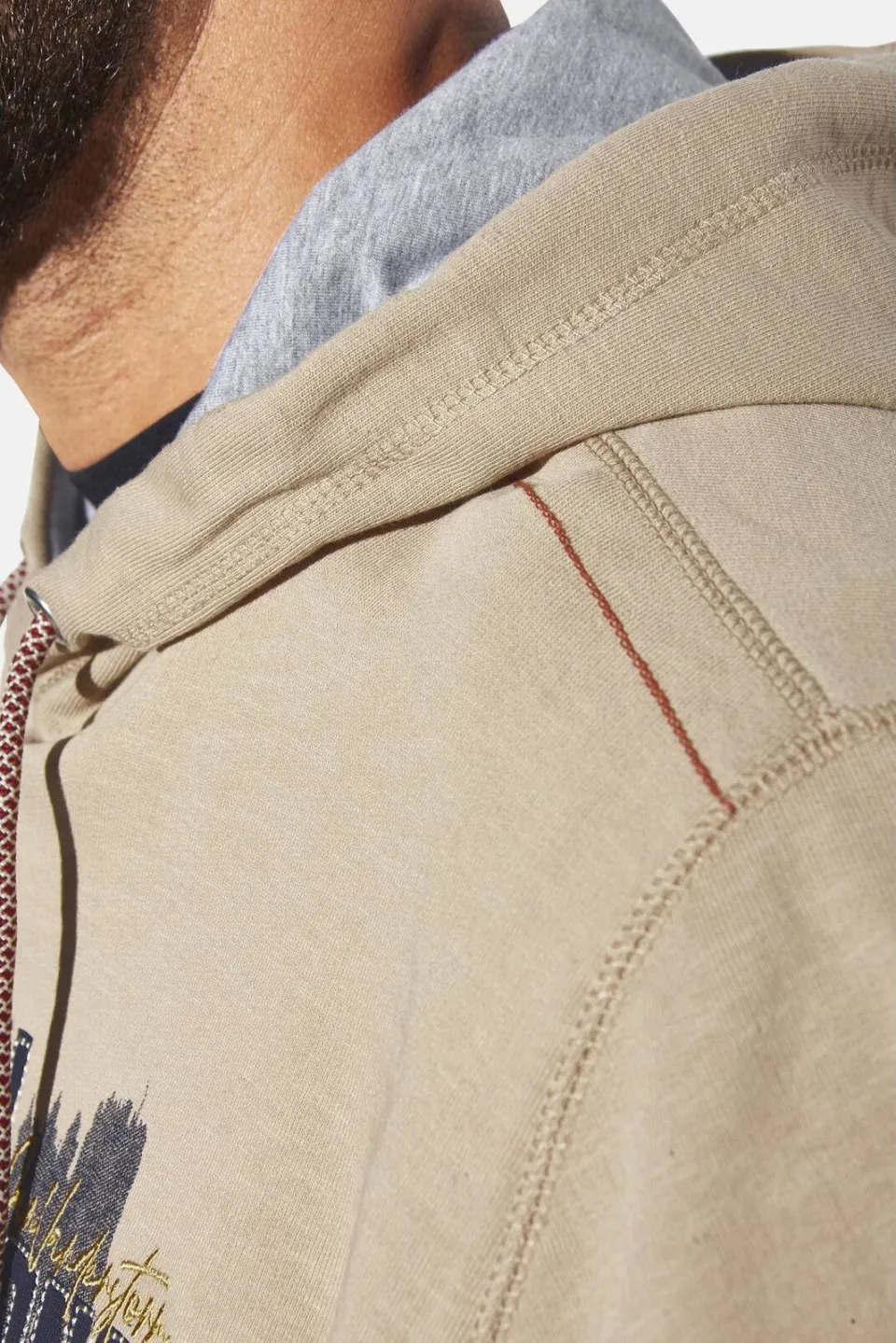 Jan Vanderstorm +FIT Collectie hoodie Plus Size OSKARVIK beige, foto 6