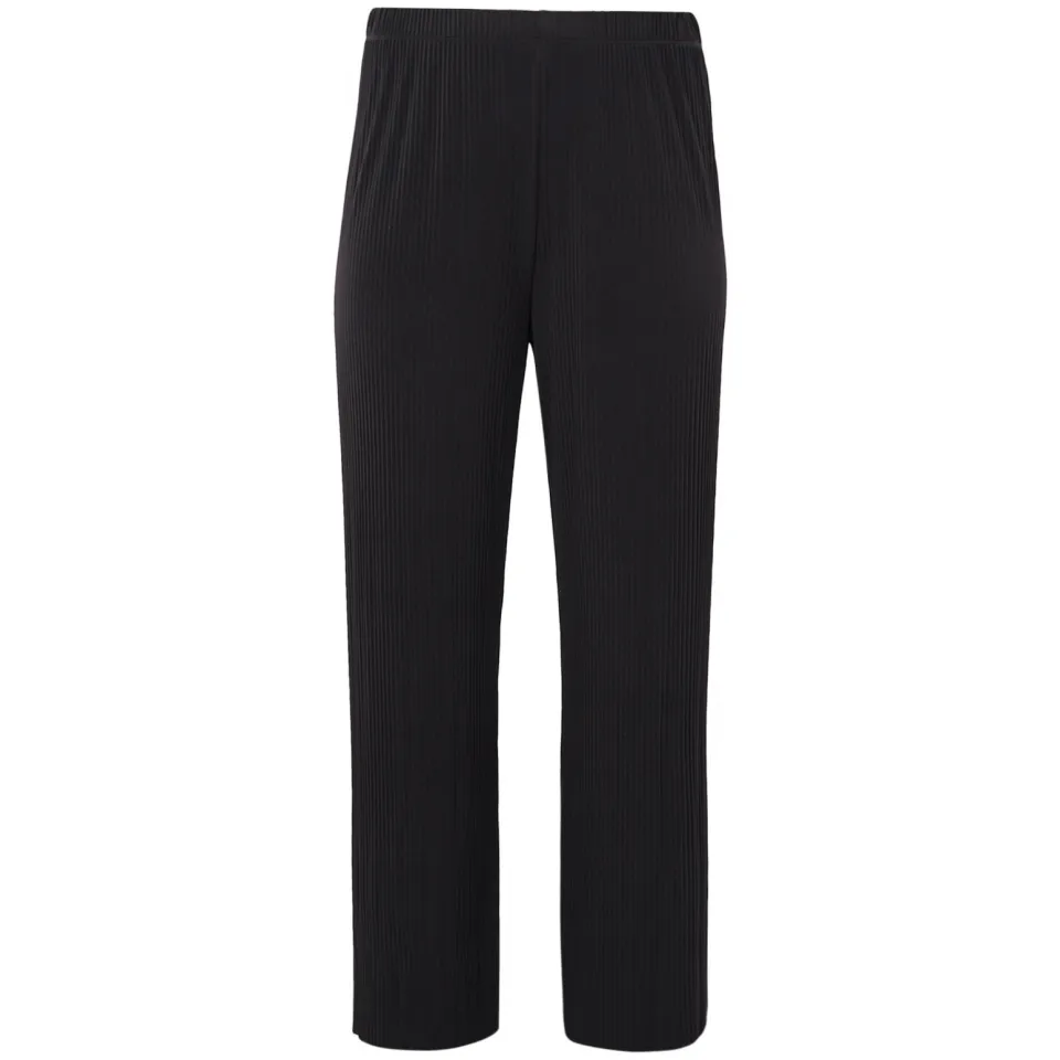 Yoek plissé pantalon zwart, foto 3