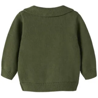 Lil' Atelier BABY katoenen gebreide trui - groen, foto 2