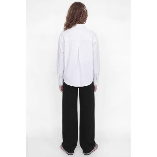 JJXX GIRL JXTOKYO wide leg jeans met studs - black denim, foto 3
