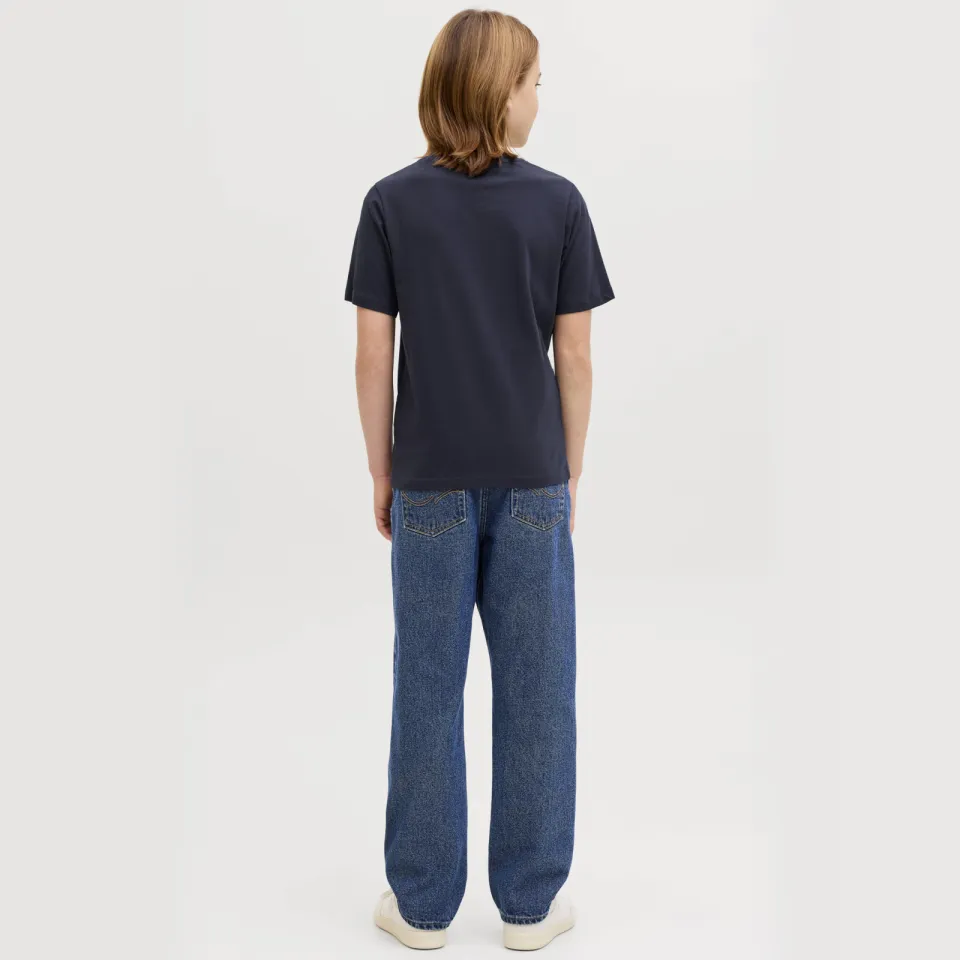 Jack & Jones t-shirt donkerblauw met logo, foto 4